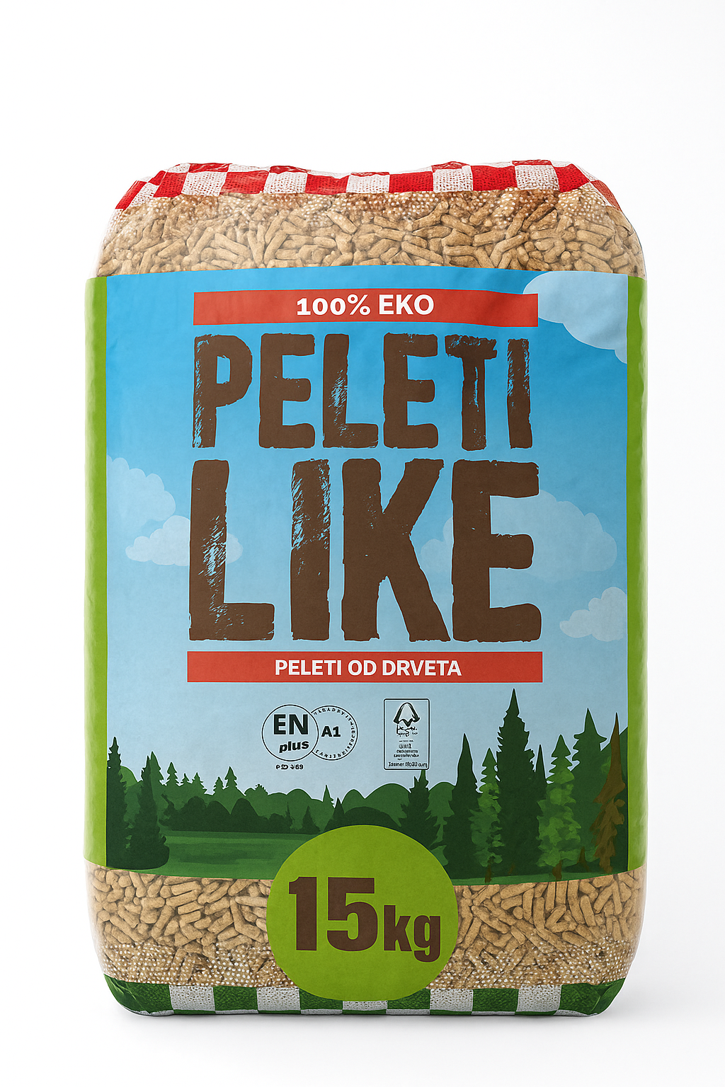 Bancale da 72 sacchi 15 Kg pellet abete e faggio PELLET LIKE A1 HR002