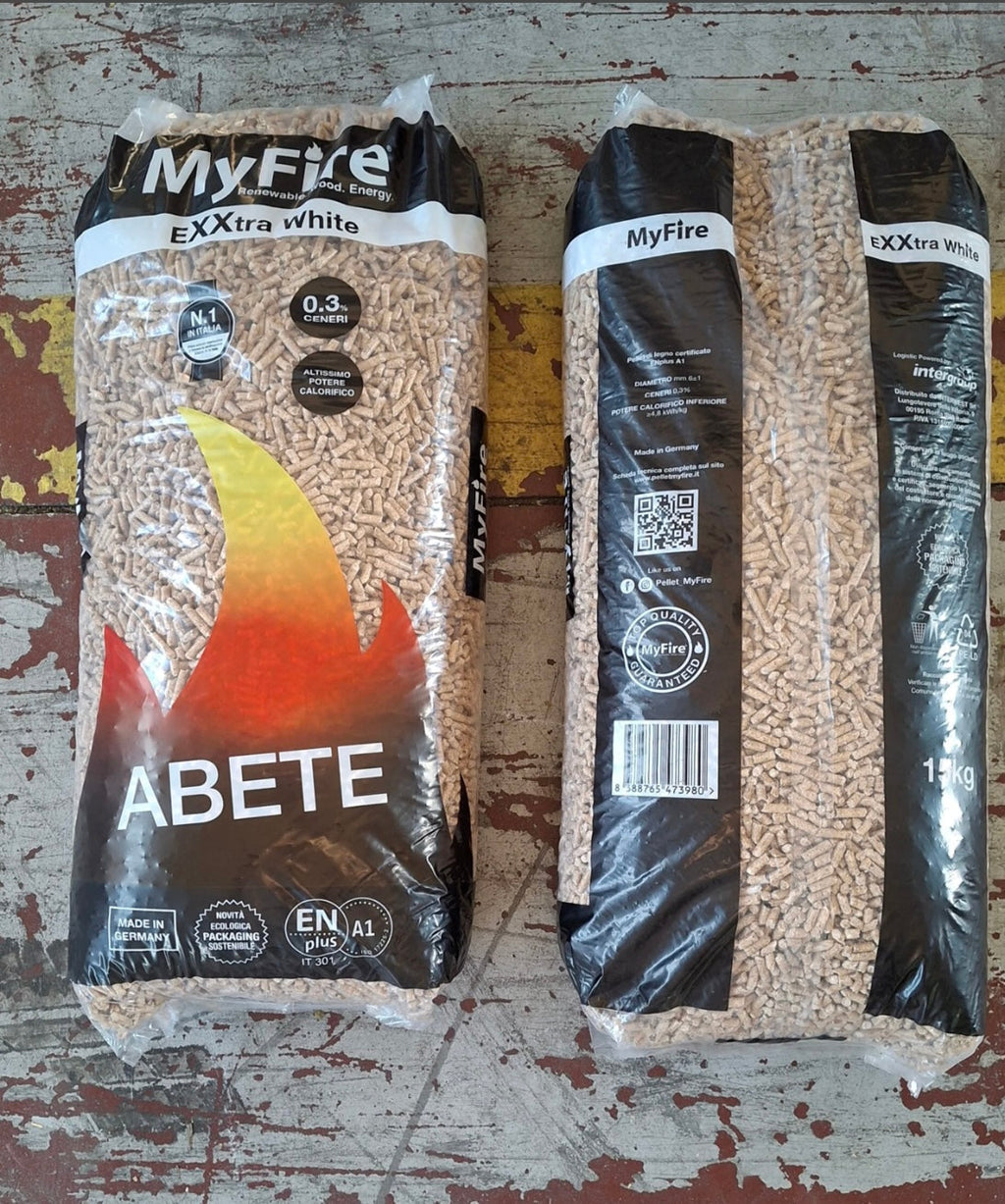Pellet MyFire ExtraWhite A1 EnPlus 72 Sacchi da 15 Kg