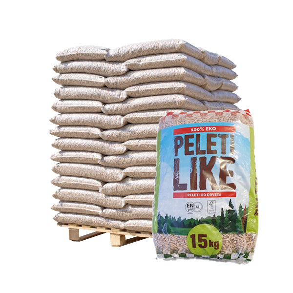 Bancale da 72 sacchi 15 Kg pellet abete e faggio PELLET LIKE A1 HR002